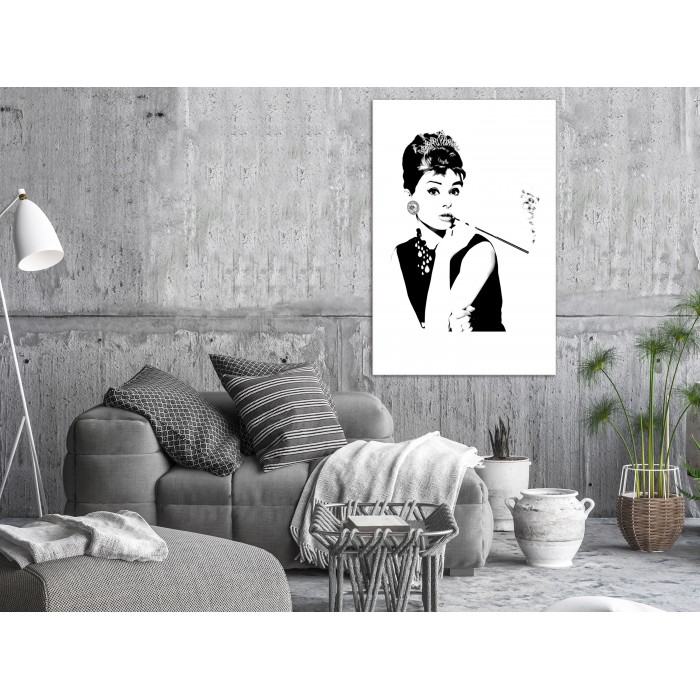 Πίνακας ζε καμβά - Audrey (1 Part) Vertical