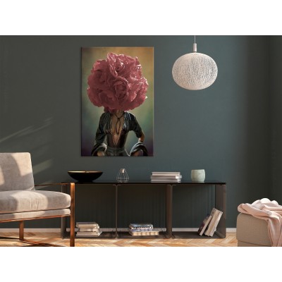 Πίνακας ζε καμβά - Flowery Thoughts (1 Part) Vertical