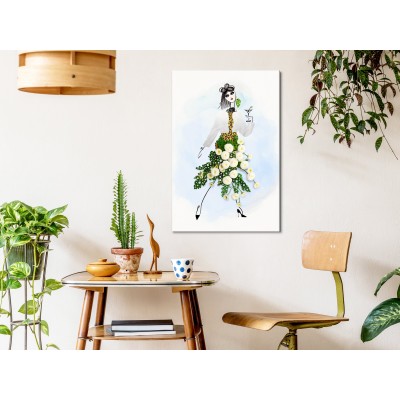 Πίνακας ζε καμβά - Herbal Girl (1 Part) Vertical