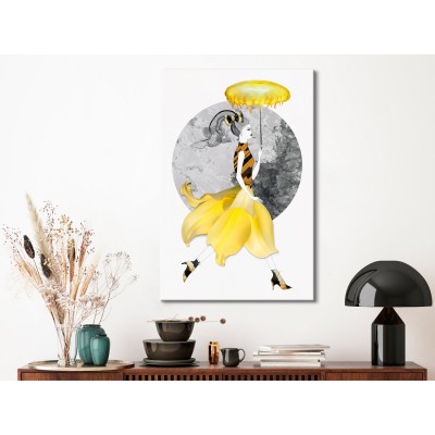 Πίνακας ζε καμβά - Running Girl (1 Part) Vertical