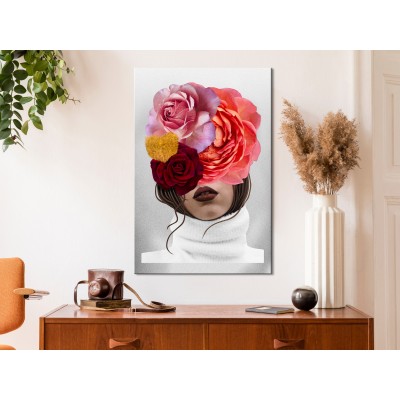 Πίνακας ζε καμβά - White Turtleneck (1 Part) Vertical