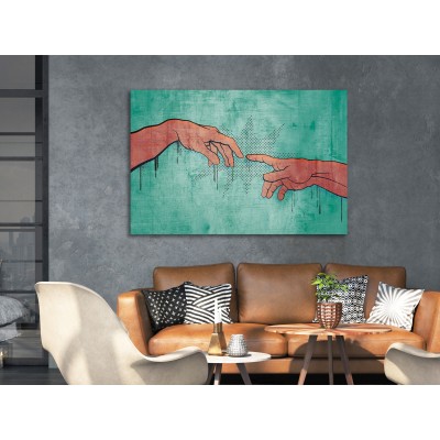 Πίνακας ζε καμβά - Electrifying Touch (1 Part) Wide