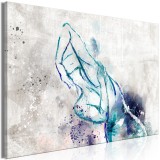 Πίνακας ζε καμβά - Blue Woman (1 Part) Wide