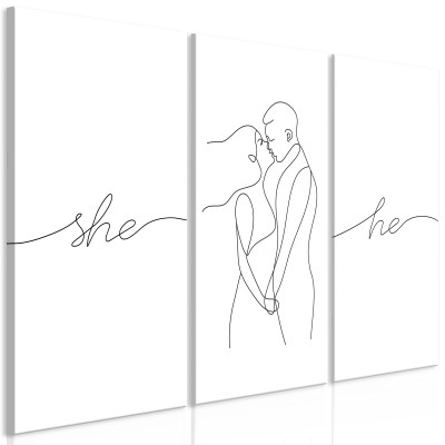 Πίνακας ζε καμβά - Love Triptych (3 Parts)