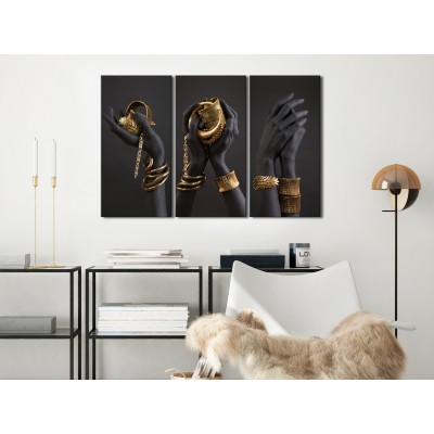 Πίνακας ζε καμβά - Midass Touch (3 Parts)