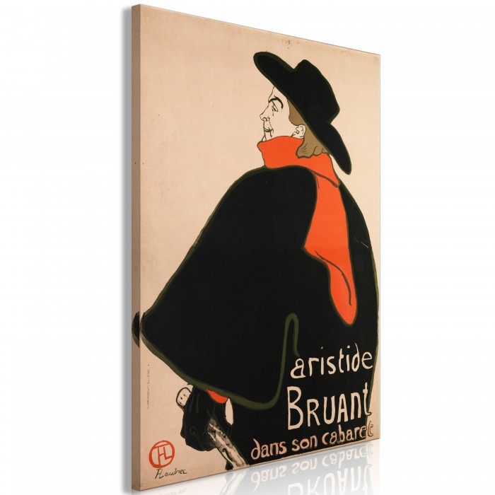 Πίνακας ζε καμβά - Aristide Bruant: Dans son cabaret (1 Part) Vertical