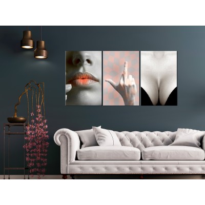 Πίνακας ζε καμβά - Femininity (3 Parts)