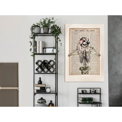 Πίνακας ζε καμβά - Mrs Skeleton (1 Part) Vertical