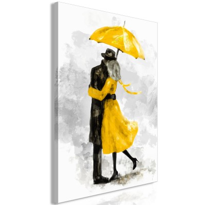 Πίνακας ζε καμβά - Under Yellow Umbrella (1 Part) Vertical
