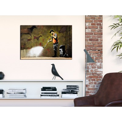 Πίνακας ζε καμβά - Cave Painting by Banksy
