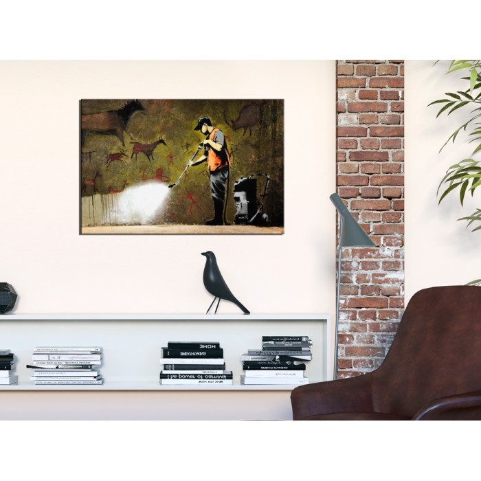 Πίνακας ζε καμβά - Cave Painting by Banksy