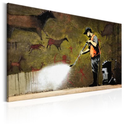 Πίνακας ζε καμβά - Cave Painting by Banksy