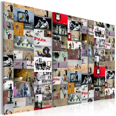 Πίνακας ζε καμβά - Art of Collage: Banksy III