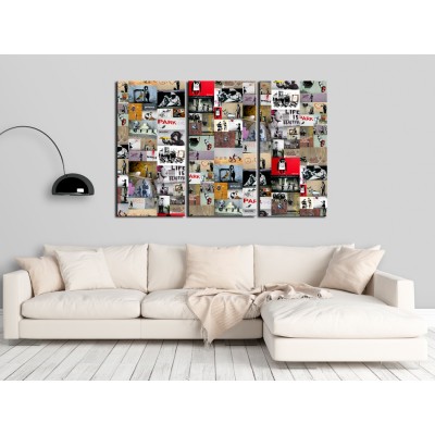 Πίνακας ζε καμβά - Art of Collage: Banksy III