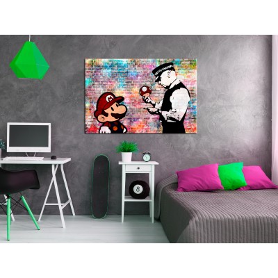 Πίνακας ζε καμβά - Banksy: Colourful Brick