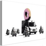 Πίνακας ζε καμβά - Donut Police (1 Part) Wide
