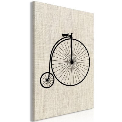 Πίνακας ζε καμβά - Vintage Bicycle (1 Part) Vertical
