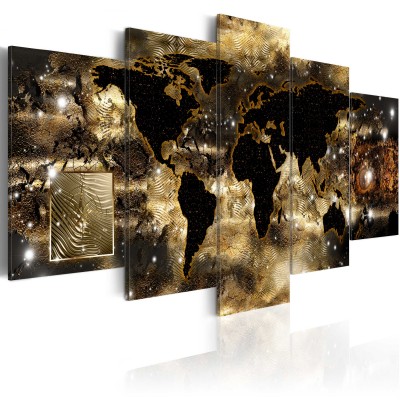 Πίνακας ζε καμβά - Continents of bronze
