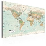 Πίνακας ζε καμβά - World Map: Beautiful World