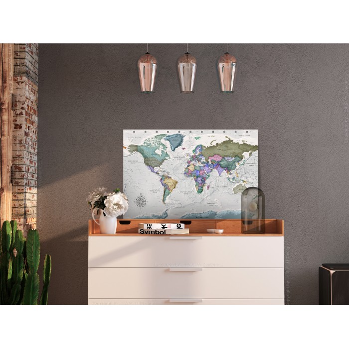 Πίνακας ζε καμβά - World Destinations (1 Part) Wide