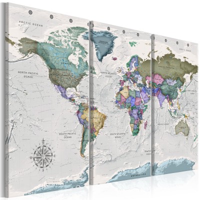 Πίνακας ζε καμβά - World Destinations (3 Parts)