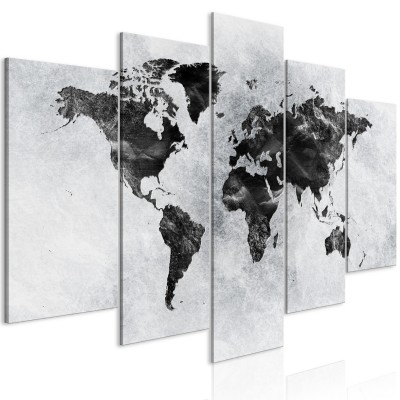 Πίνακας ζε καμβά - Concrete World (5 Parts) Wide