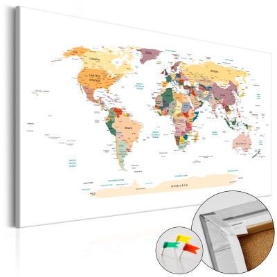 Πίνακας σε φελλό - World Map
