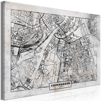 Πίνακας ζε καμβά - Copenhagen Plan (1 Part) Wide