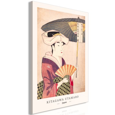 Πίνακας ζε καμβά - Woman With an Umbrella (1 Part) Vertical