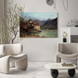 Πίνακας ζε καμβά - Chillon Castle