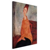 Πίνακας ζε καμβά - Jeanne Hebuterne in a Yellow Sweater