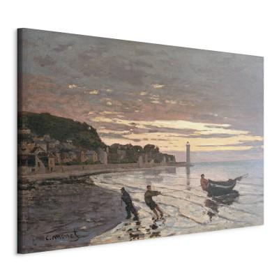 Πίνακας ζε καμβά - Hauling a Boat Ashore, Honfleur