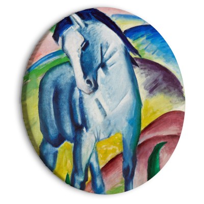 Στρογγυλός πίνακας - Blue Horse (Franz Marc)