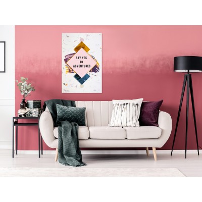 Πίνακας ζε καμβά - Say Yes to Adventures (1 Part) Vertical