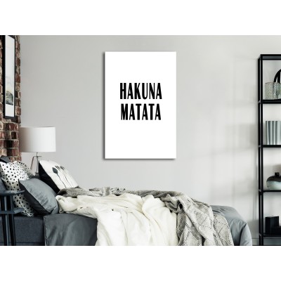 Πίνακας ζε καμβά - Hakuna Matata (1 Part) Vertical