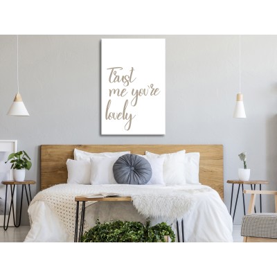 Πίνακας ζε καμβά - Trust Me You're Lovely (1 Part) Vertical