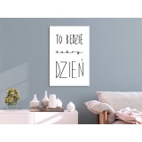 Πίνακας ζε καμβά - Art of Words (1-part) - Inspirational Black Text on White