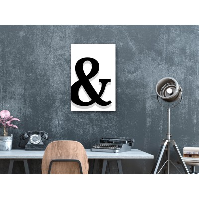 Πίνακας ζε καμβά - Decorative Letter (1 Part) Vertical