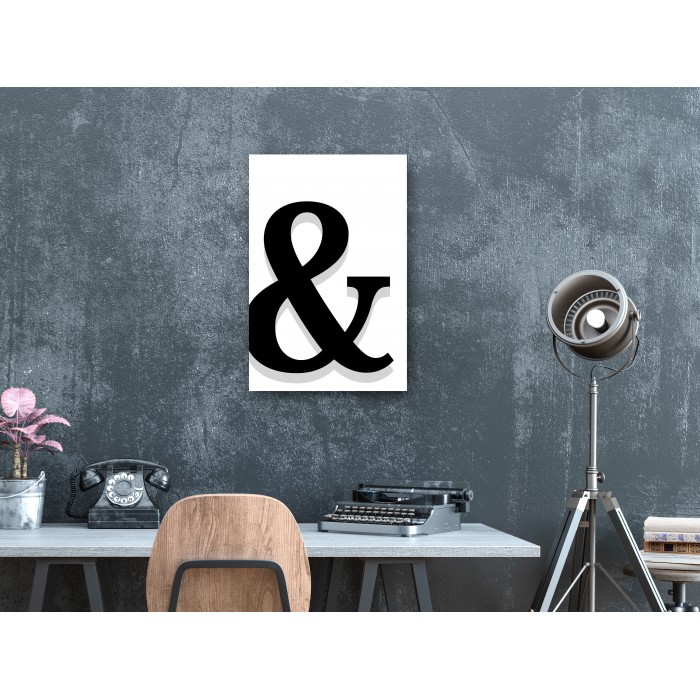 Πίνακας ζε καμβά - Decorative Letter (1 Part) Vertical