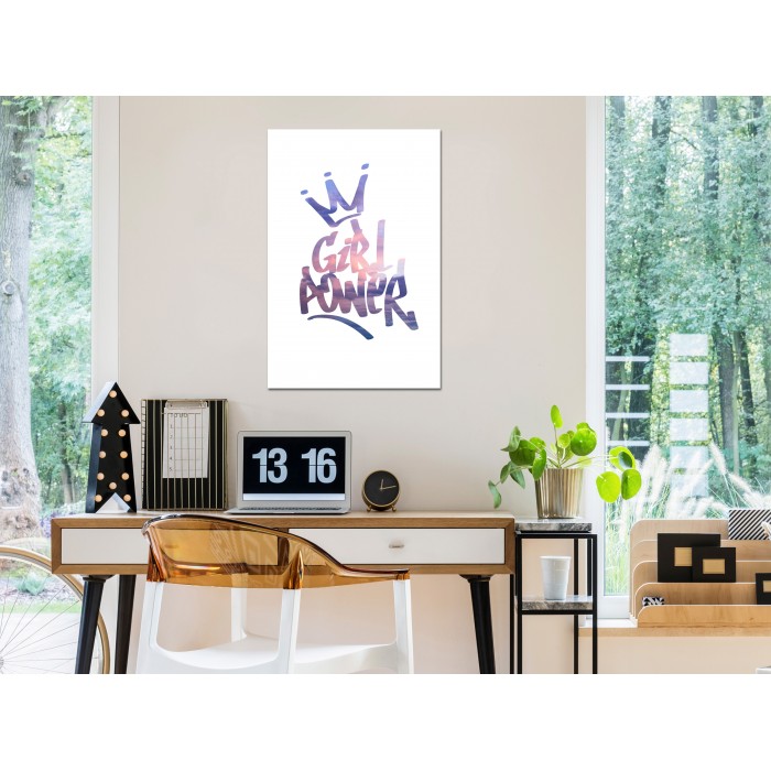Πίνακας ζε καμβά - Girl Power (1 Part) Vertical