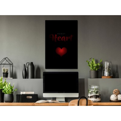 Πίνακας ζε καμβά - Robot Heart (1 Part) Vertical