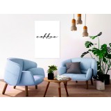 Πίνακας ζε καμβά - Coffee Times (1 Part) Vertical