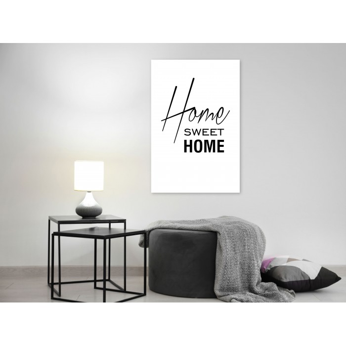 Πίνακας ζε καμβά - Black and White: Home Sweet Home (1 Part) Vertical