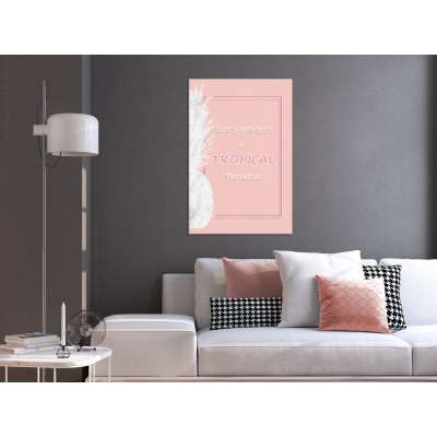 Πίνακας ζε καμβά - Let's Get Lost in Tropical Paradise (1 Part) Vertical
