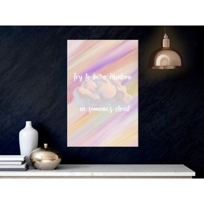 Πίνακας ζε καμβά - Try to Be a Rainbow (1 Part) Vertical