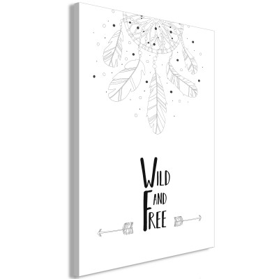 Πίνακας ζε καμβά - Wild and Free (1 Part) Vertical