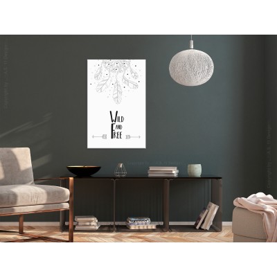 Πίνακας ζε καμβά - Wild and Free (1 Part) Vertical