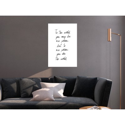 Πίνακας ζε καμβά - You're My World (1 Part) Vertical