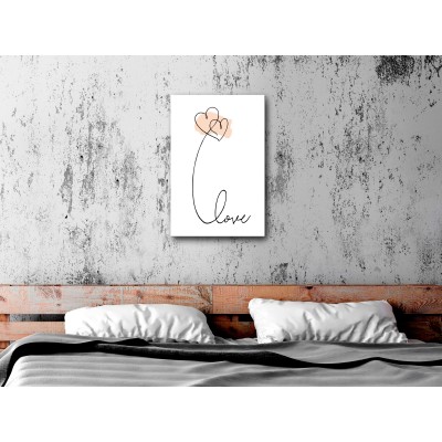 Πίνακας ζε καμβά - Connected in the Clouds (1 Part) Vertical