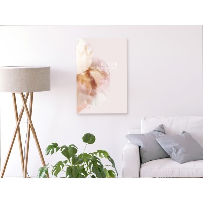 Πίνακας ζε καμβά - Love Yourself (1 Part) Vertical